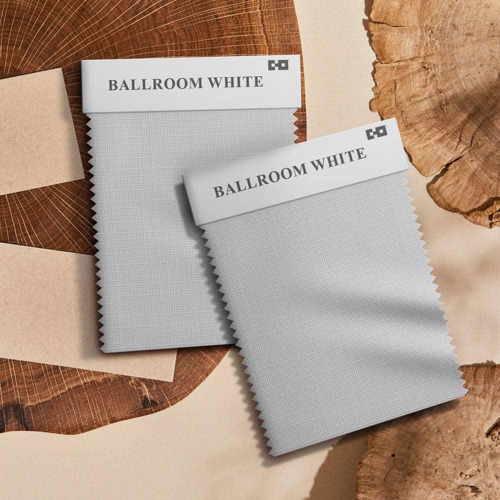 86"x96" Chicology Light Filtering Panel Track Curtain Blind Ballroom White