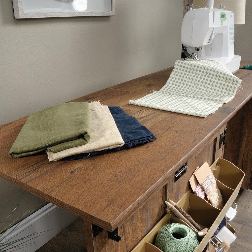 Sauder 40.079'' x 19.449'' Sewing Table with Wheels