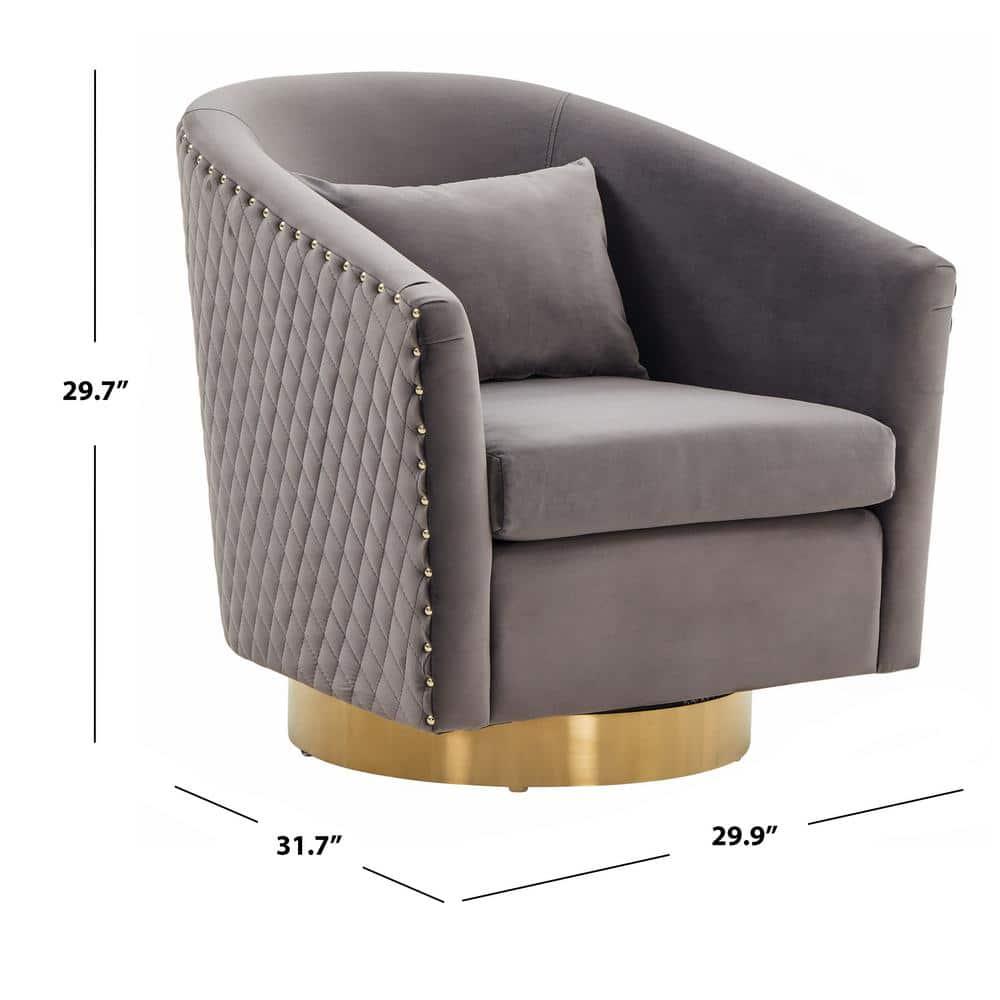 Skye Upholstered Swivel Barrel Chair
