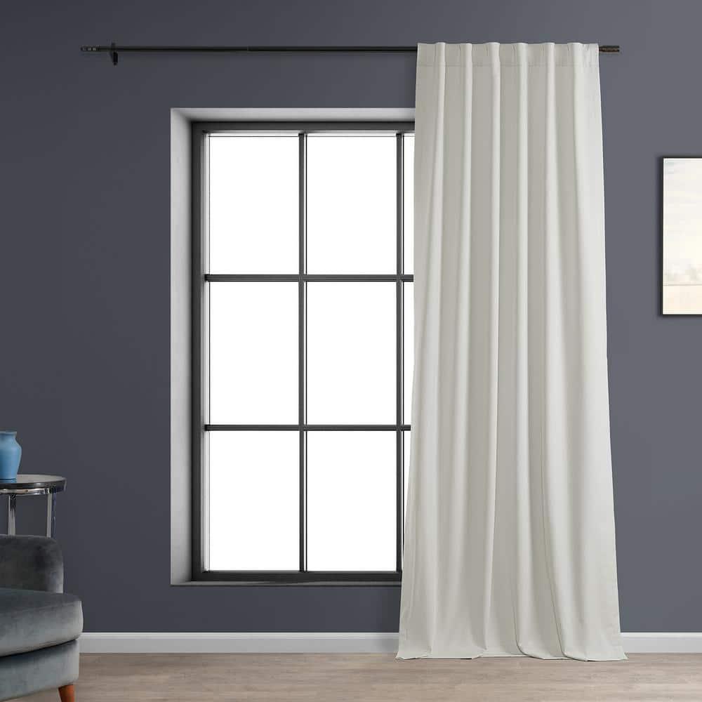 Exclusive Fabrics  Performance Linen Hotel Blackout Curtain (1 Panel) 50 X 84 - Off White