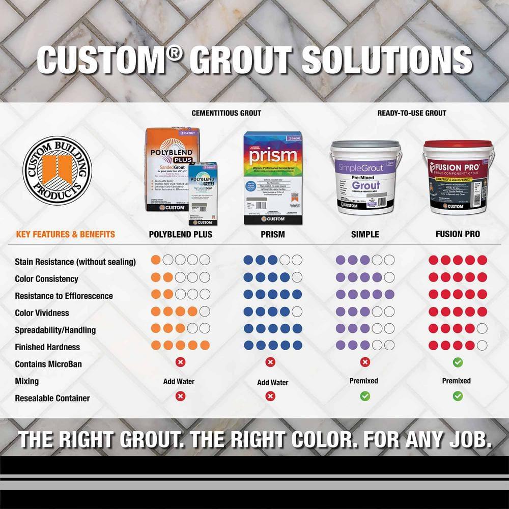 Custom Bldg Products 120315 1 lbs Bone Sanded Tile Grout  No. 382 Bone Color