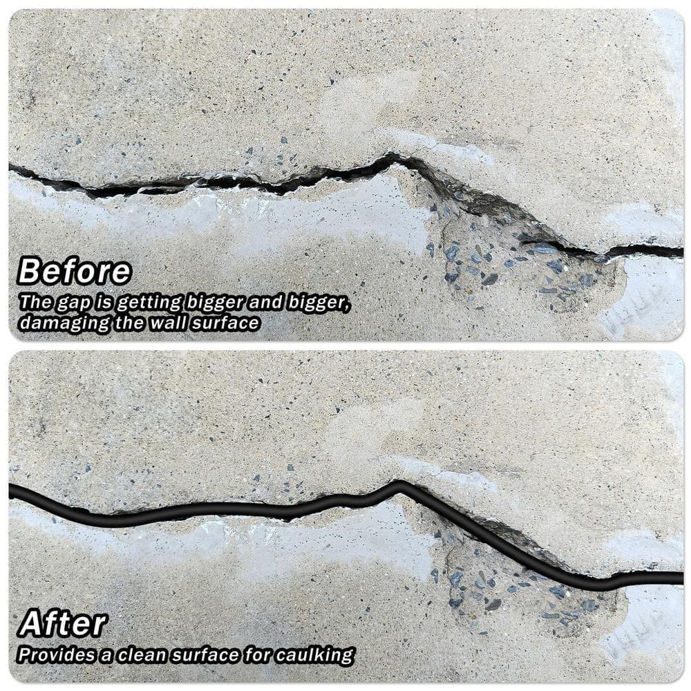 Frienda Backer Rod Foam Rubber Caulk Saver Concrete Expansion Joint Filler Weather Strip Seal for Gaps and Joints(Black, 1/4 Inch x 100 ft)