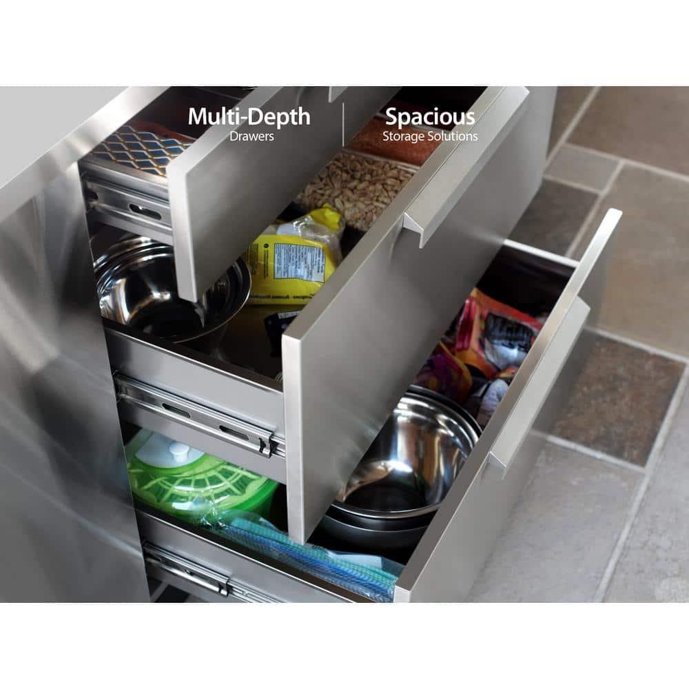 Outdoor Kitchen Classic 32In 3-Drawer Cabinet