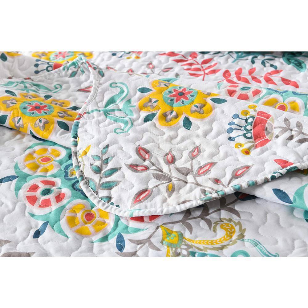 Bohemian Floral Quilt Set