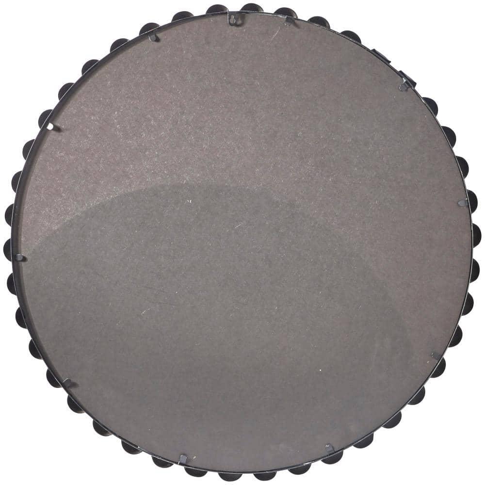 Marlowe Beaded Round Metal Wall Mirror