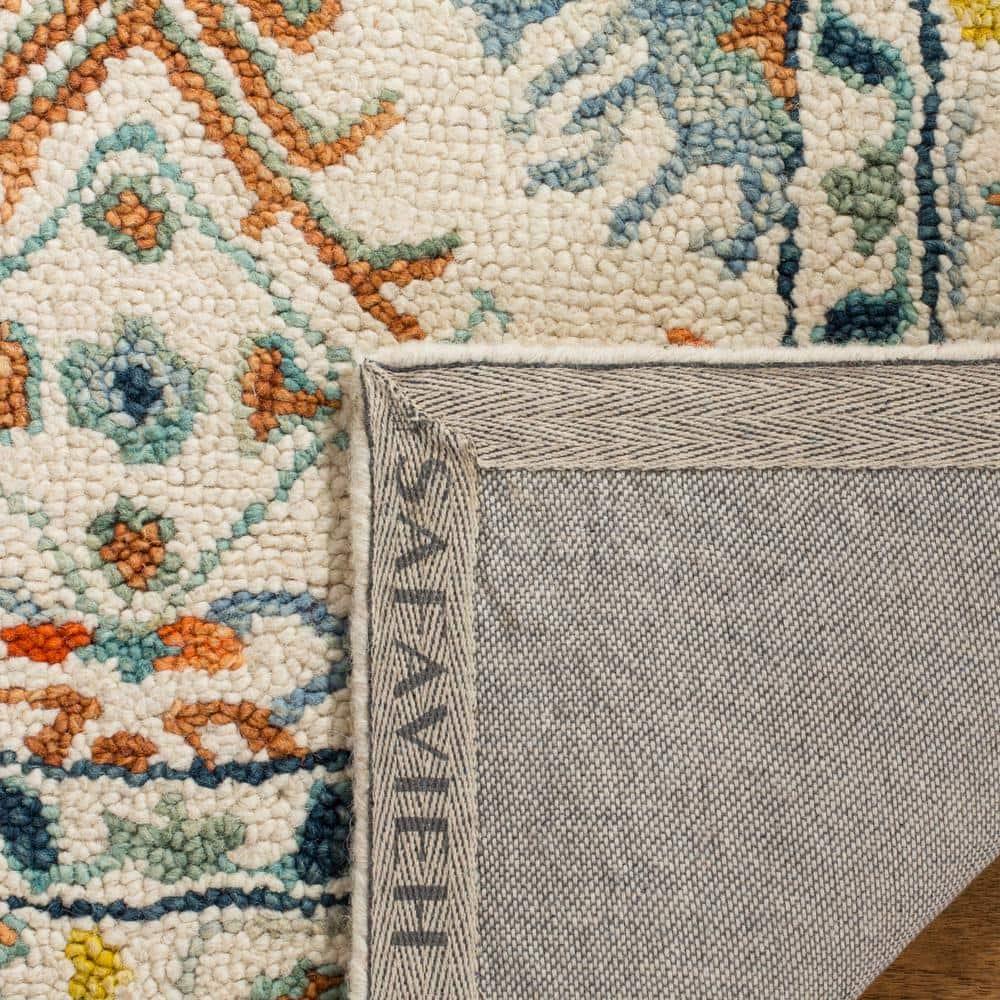 Aspen APN310 Hand Tufted Indoor Area Rug - Ivory/Blue - 6'x9' - Safavieh