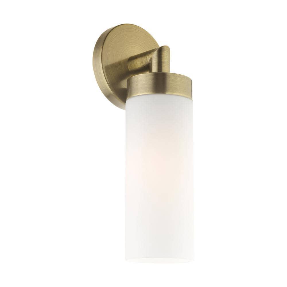 Livex Lighting Aero 1 - Light Sconce in  Antique Brass