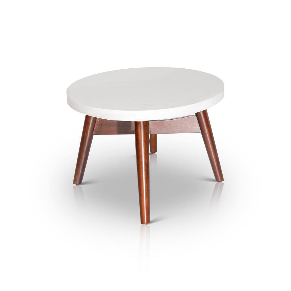 Serena Silverstone Oval Cocktail Table White - Steve Silver