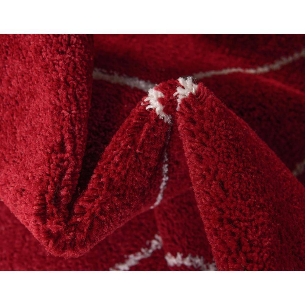Unique Loom 8' 0 x 10' 0 Trellis Frieze Geometric Red Area Rug