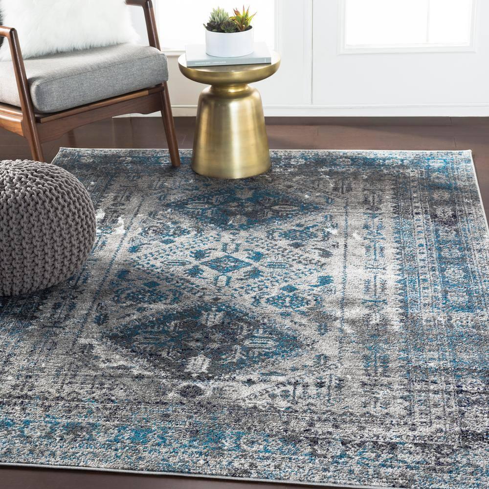 Livabliss 6'7"x9' Melissa Traditional Rugs Gray