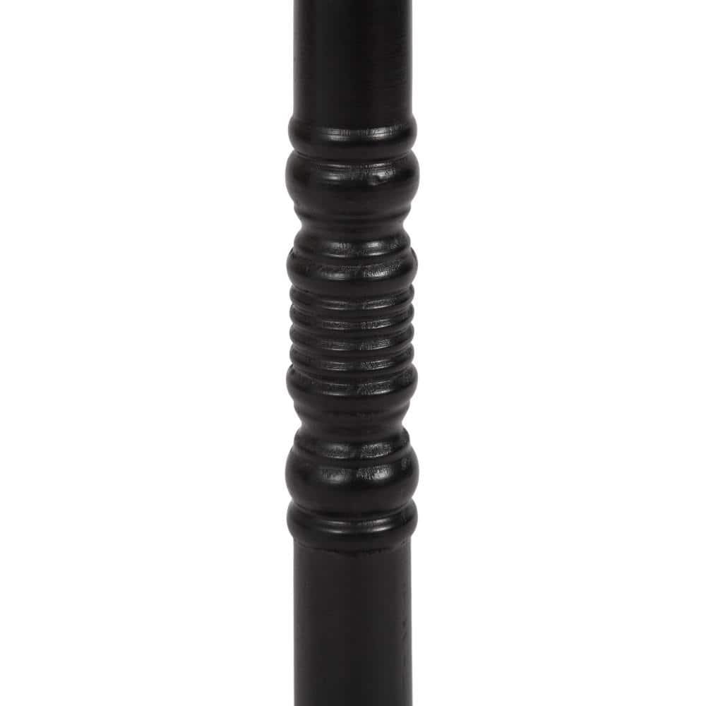 Kate and Laurel Bellport Pedestal End Table, 10x10x22, Black