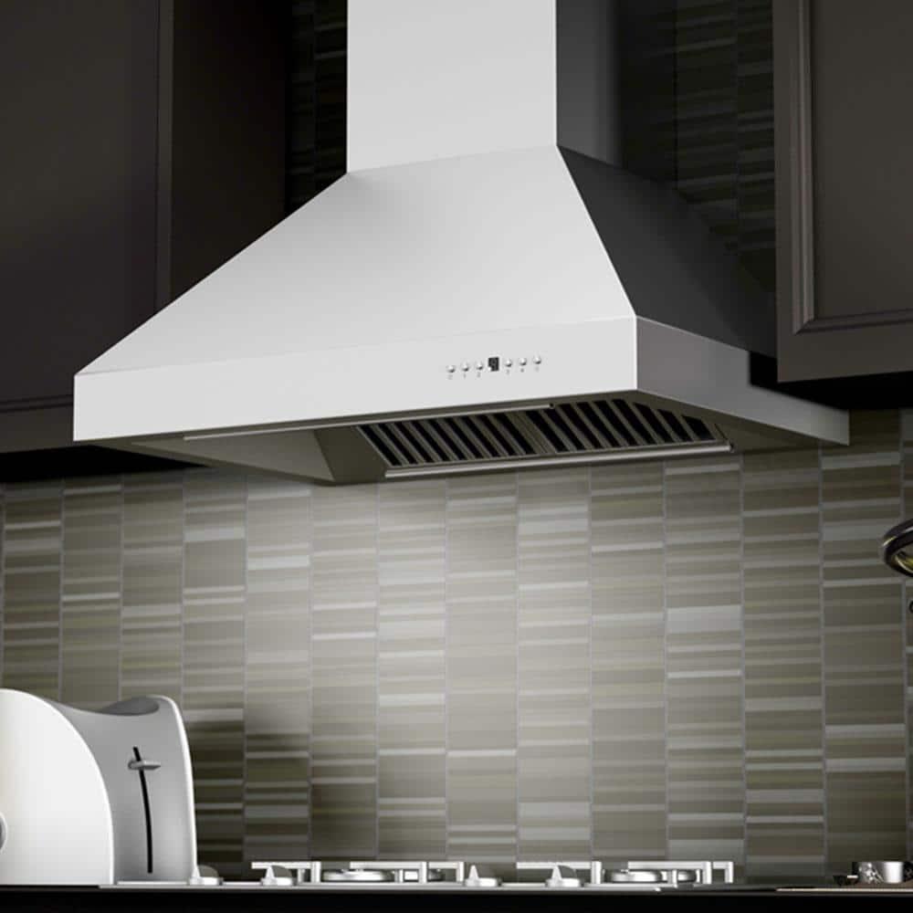 ZLINE ZLINE 42 in. Professional Ducted Wall Mount Range Hood in Stainless Steel W/ Crown Molding (667CRN-42) 667CRN-42
