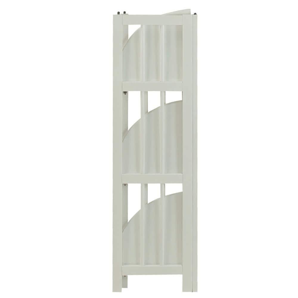 Yu Shan CO USA Ltd  4-tier corner folding bookcase  White