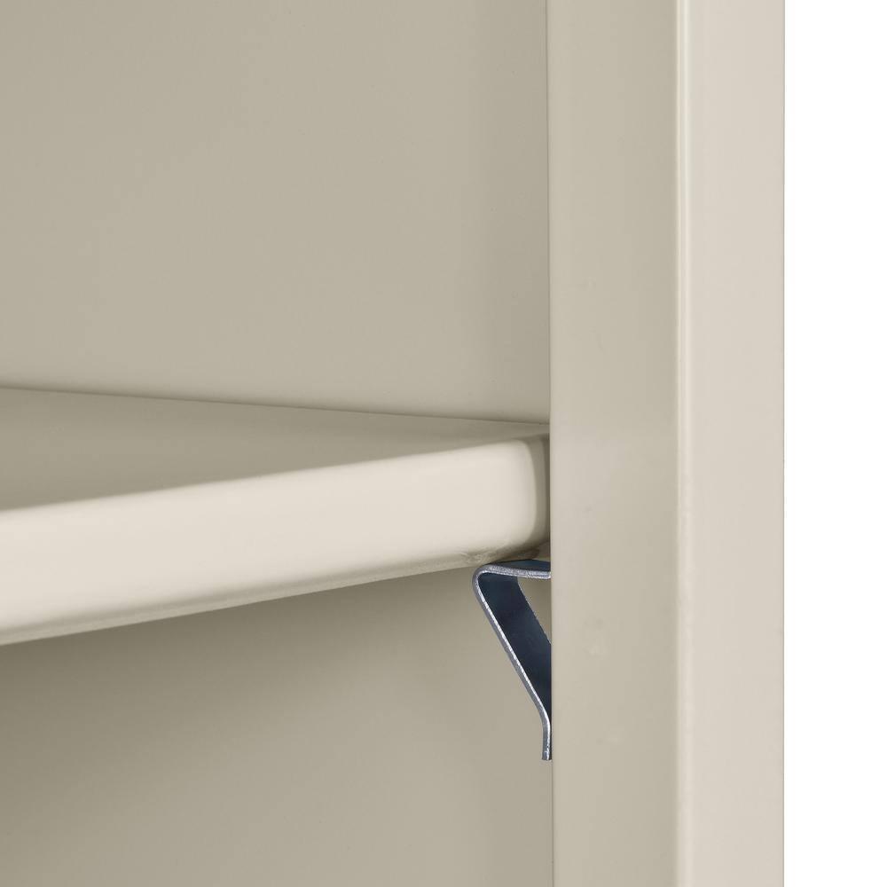 Sandusky Lee 36" W x 18" D x 78" H Steel Mobile Bookcase with 4 Adjustable Shelves by Sandusky