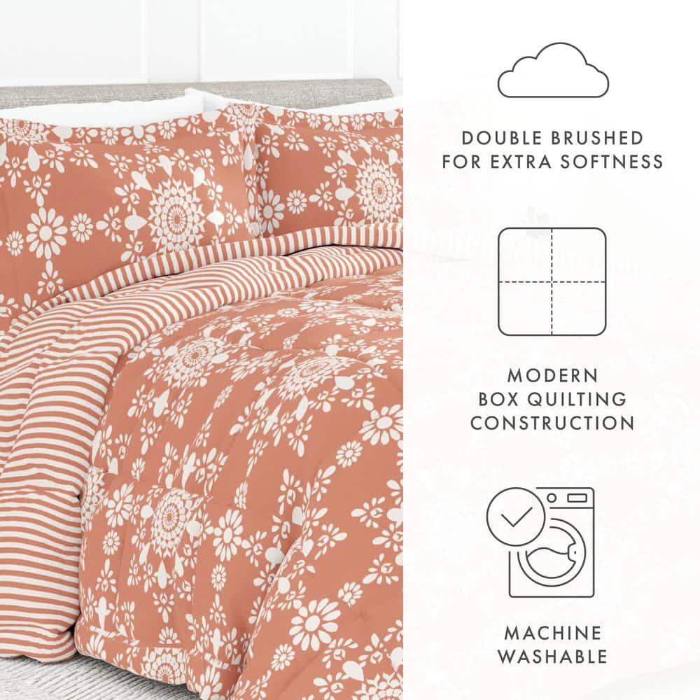 7-Piece Bedding Bundle - Pattern Comforter and Sheet Set