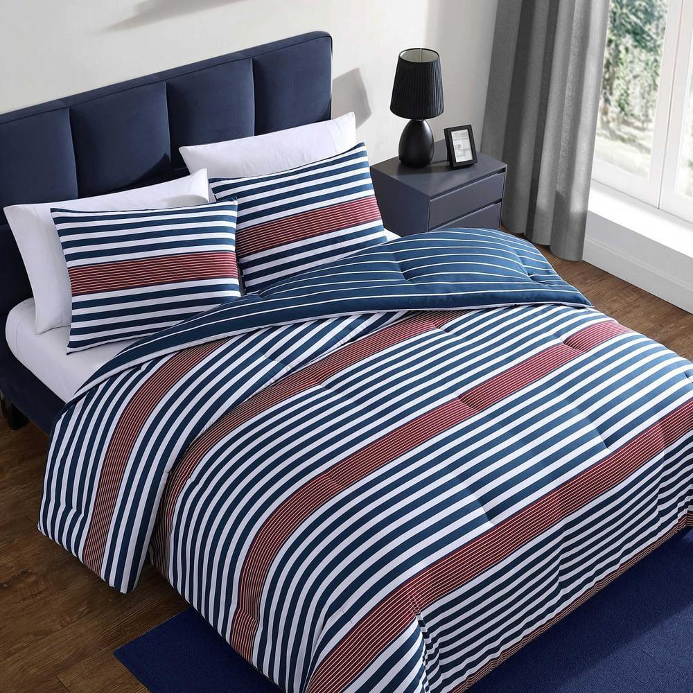 Nautica Nautica Kennedy Stripe Reversible Navy Comforter Set