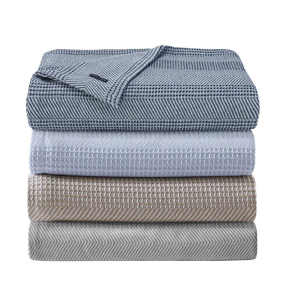 Nautica Nautica Chevron Stripe Cotton Blanket