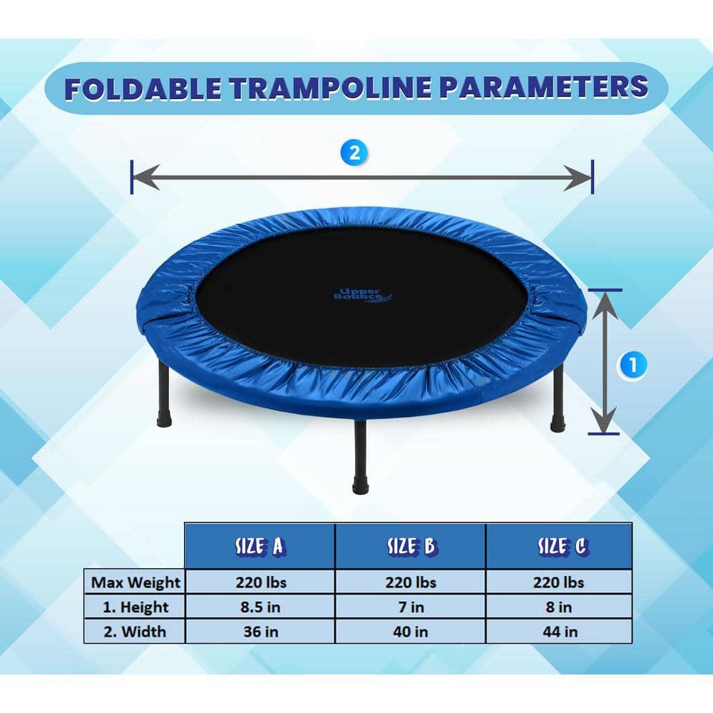 Upper Bounce Machrus Upper Bounce Mini Trampoline - Rebounder Exercise Fitness Trampoline