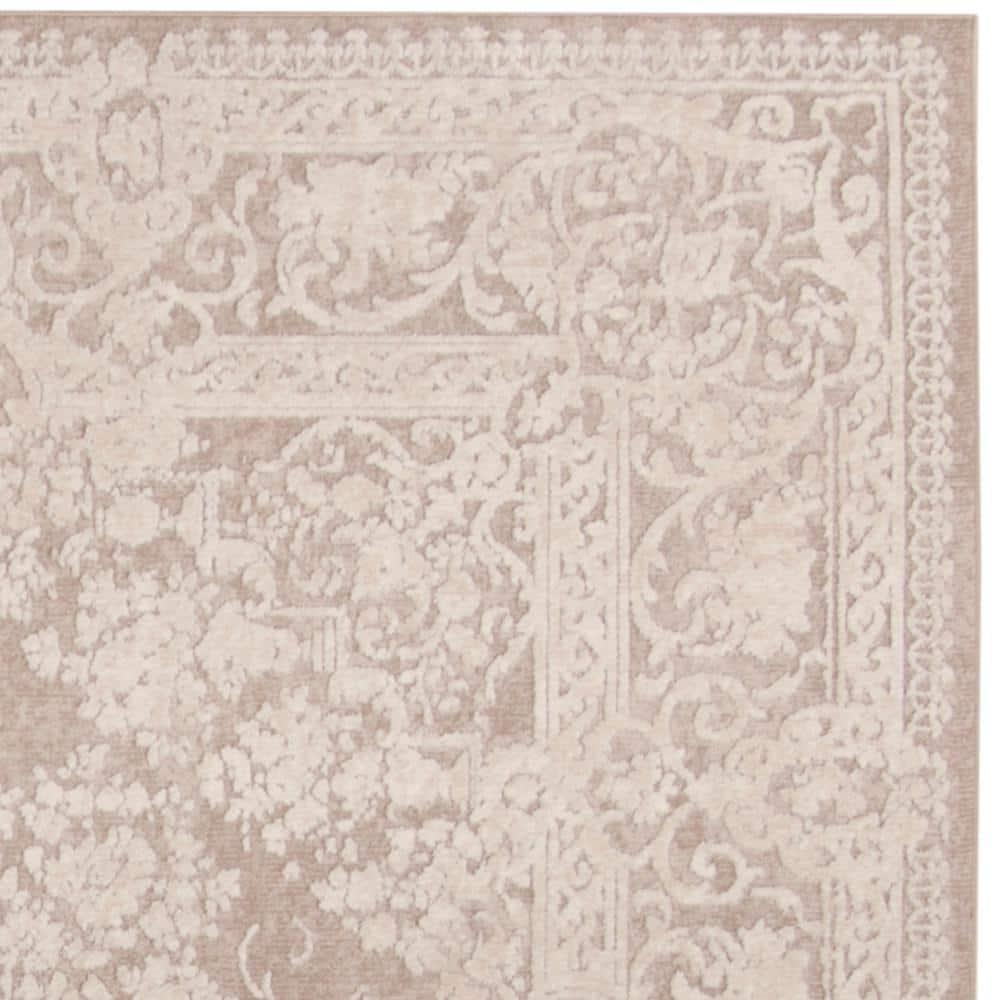 Reflection RFT664 Power Loomed Indoor Area Rug - 5'x5' - Beige/Cream - Safavieh