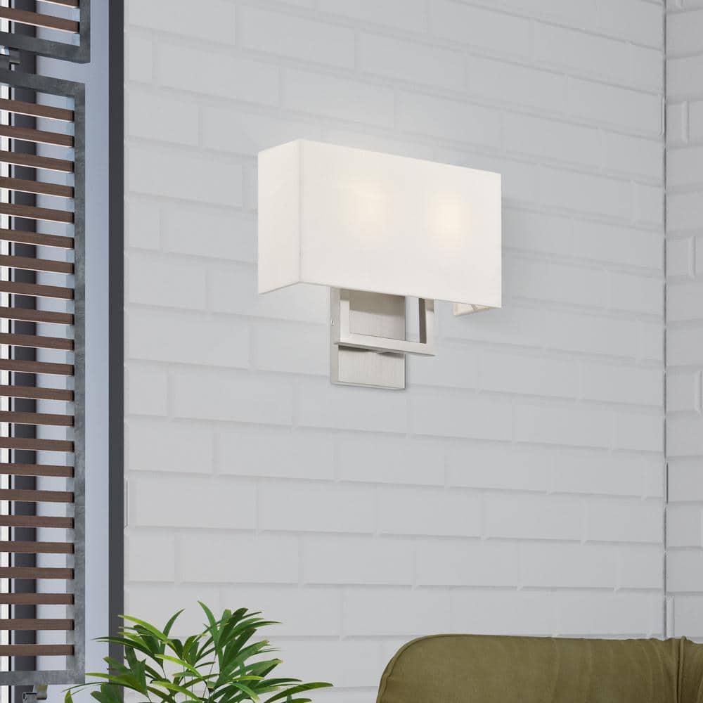 Livex Lighting Pierson 2 - Light Wall Light in  Brushed Nickel