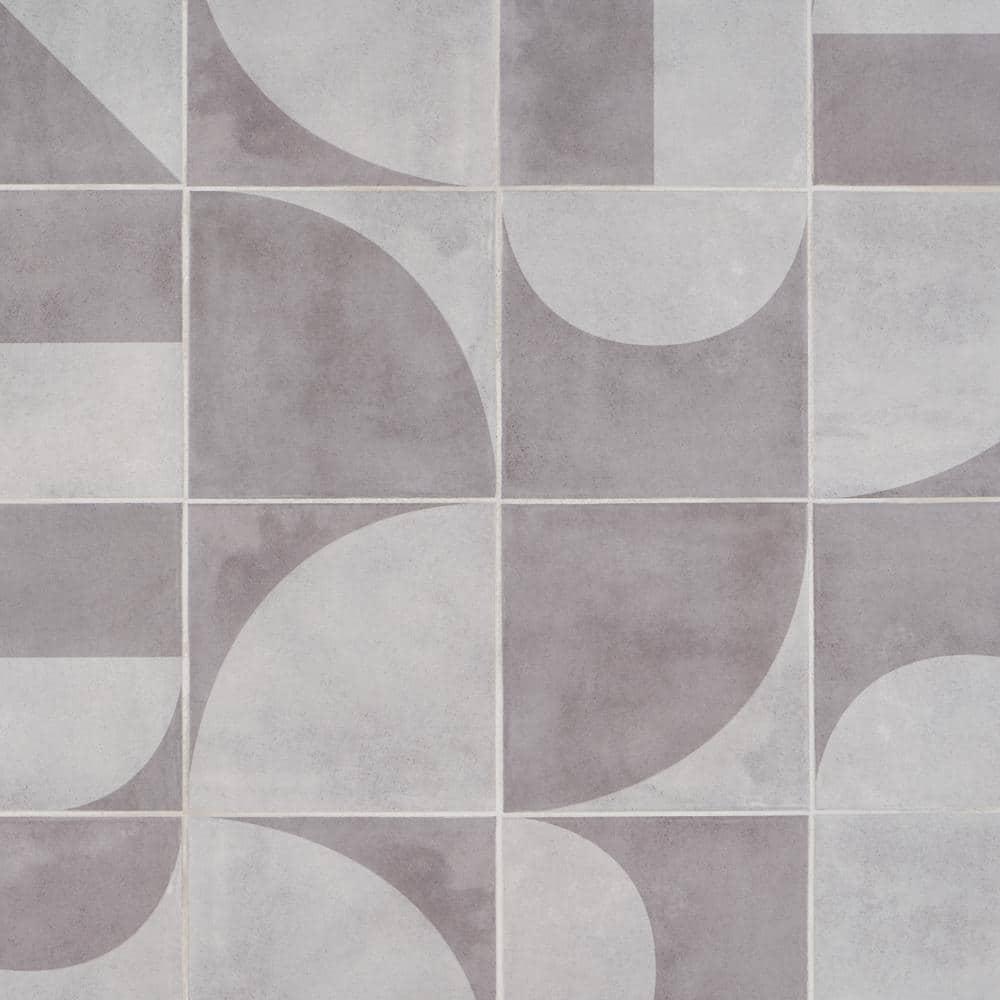 Quincy 7.87'' W x 7.87'' L Porcelain Encaustic Floor and Wall Tile