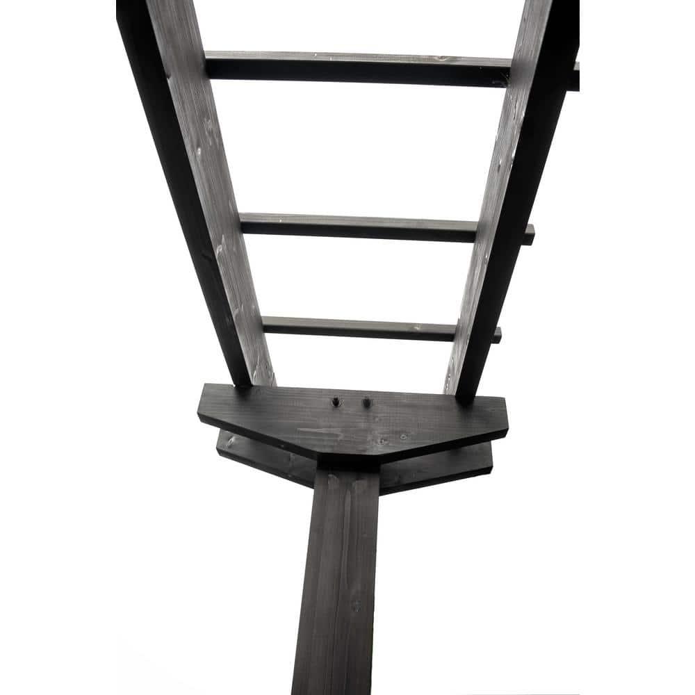 Vita 72" x 90" Wildwood 2 Post Cedar Arbor, Charcoal, VA68896