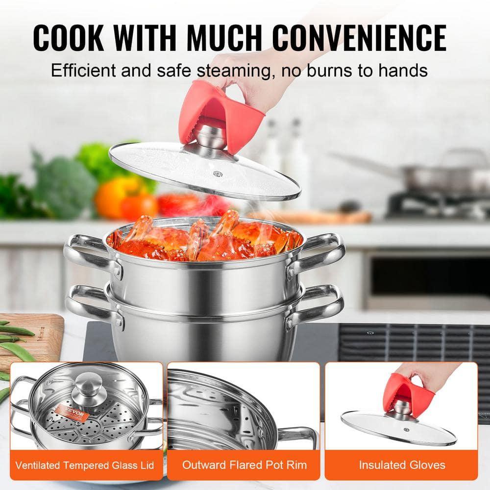 VEVOR Stainless Stee Steamer Pot & Reviews | Wayfair