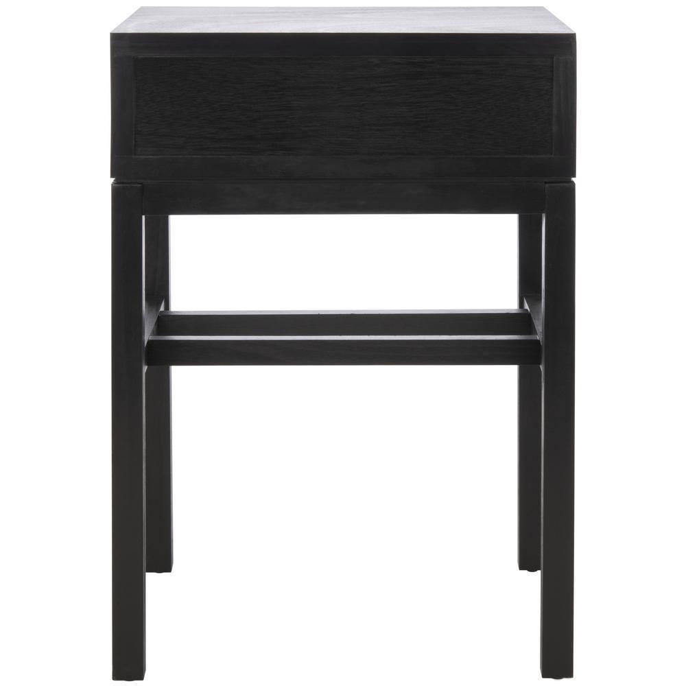 Ajana 1 Drawer Accent Table - Black - Safavieh.
