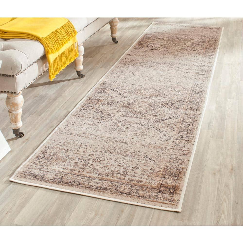 Vintage VTG118 Power Loomed Indoor Runner Rug - Stone - 2'2"x7'2" - Safavieh.