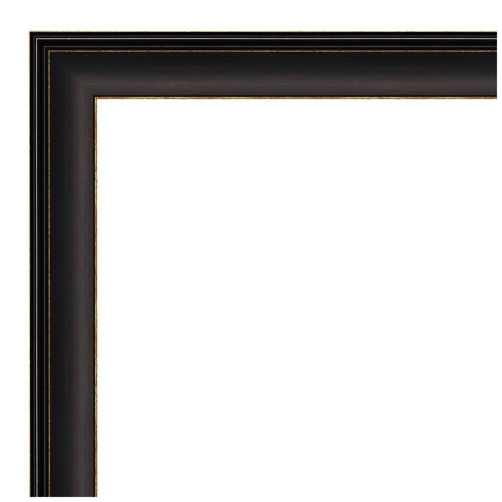 22" x 28" Trio Oil Rubbed Framed Bathroom Vanity Wall Mirror Bronze - Amanti Art: Modern Rectangle, Beveled Glass, Wall Mount