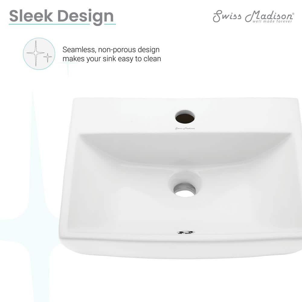 Voltaire Sublime Compact Ceramic Wall Hung Sink