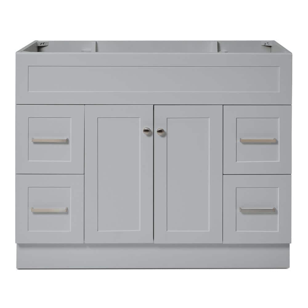 Ariel F042s-Bc Hamlet 42" Single Free Standing Vanity Cabinet Only - Grey