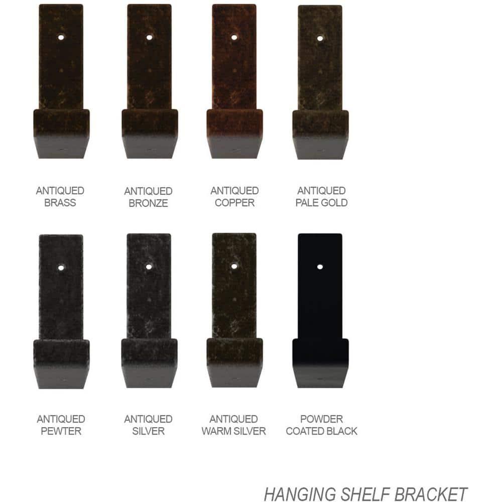 Ekena Millwork Steel Hanging Shelf Bracket