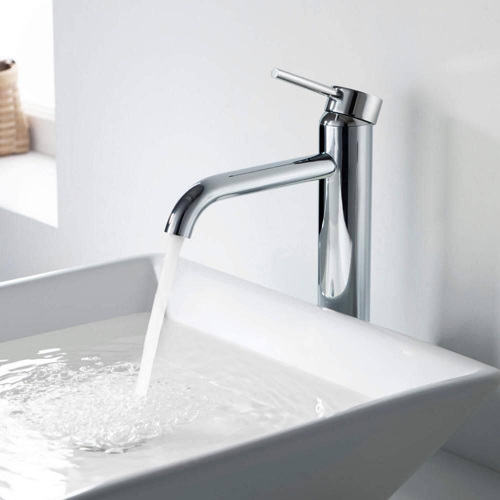 Circular Vessel Sink Faucet Single-handle Bathroom Faucet