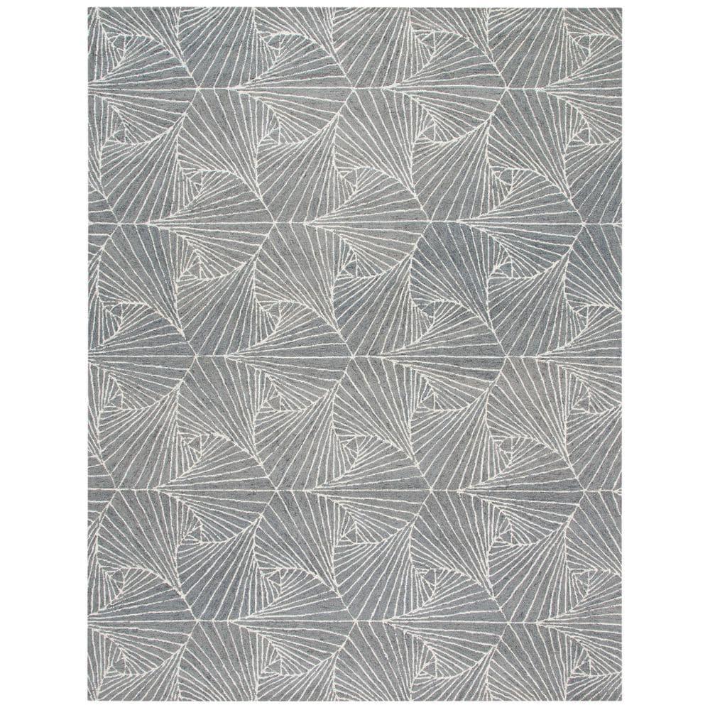 Micro-Loop MLP174 Hand Tufted Area Rug - Grey/Ivory - 8'x10' - Safavieh.