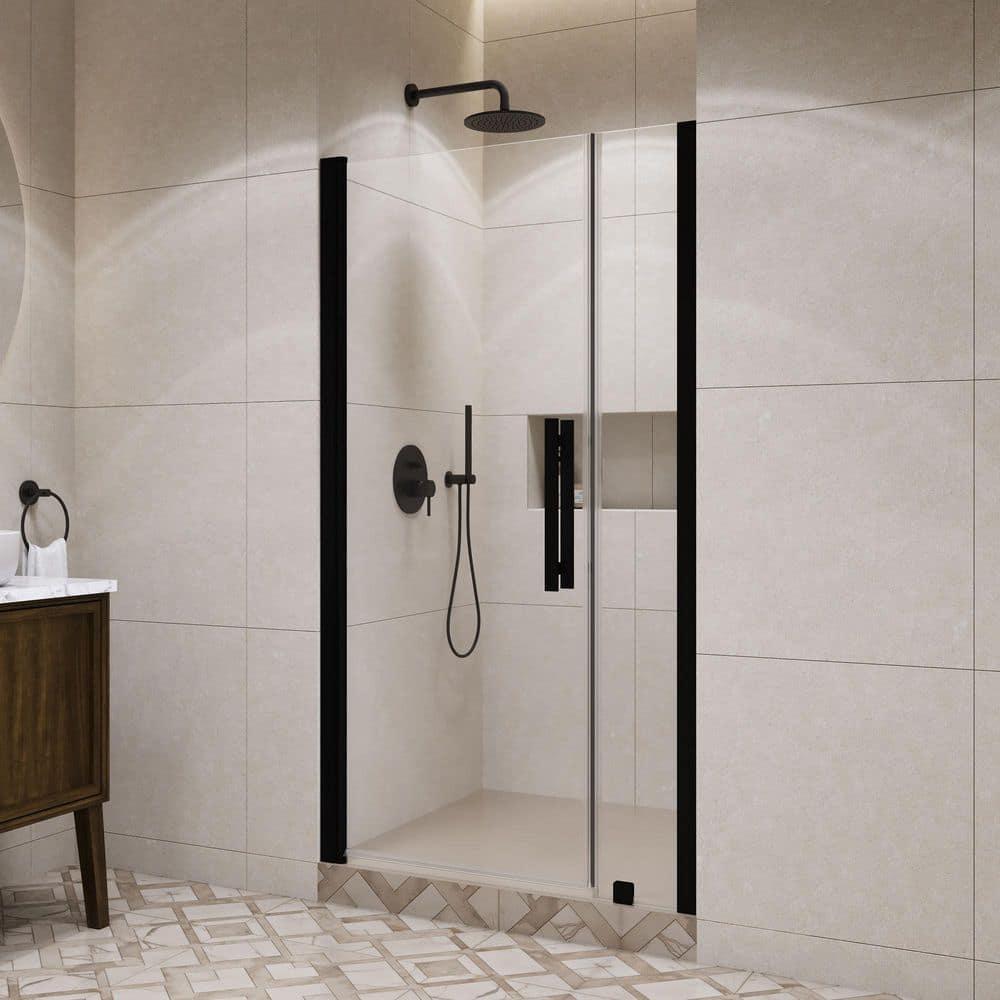 OVE Decors Pasadena 39 7/16 To 41 3/8 In. W X 72 In. H Alcove Frameless Pivot Shower Door