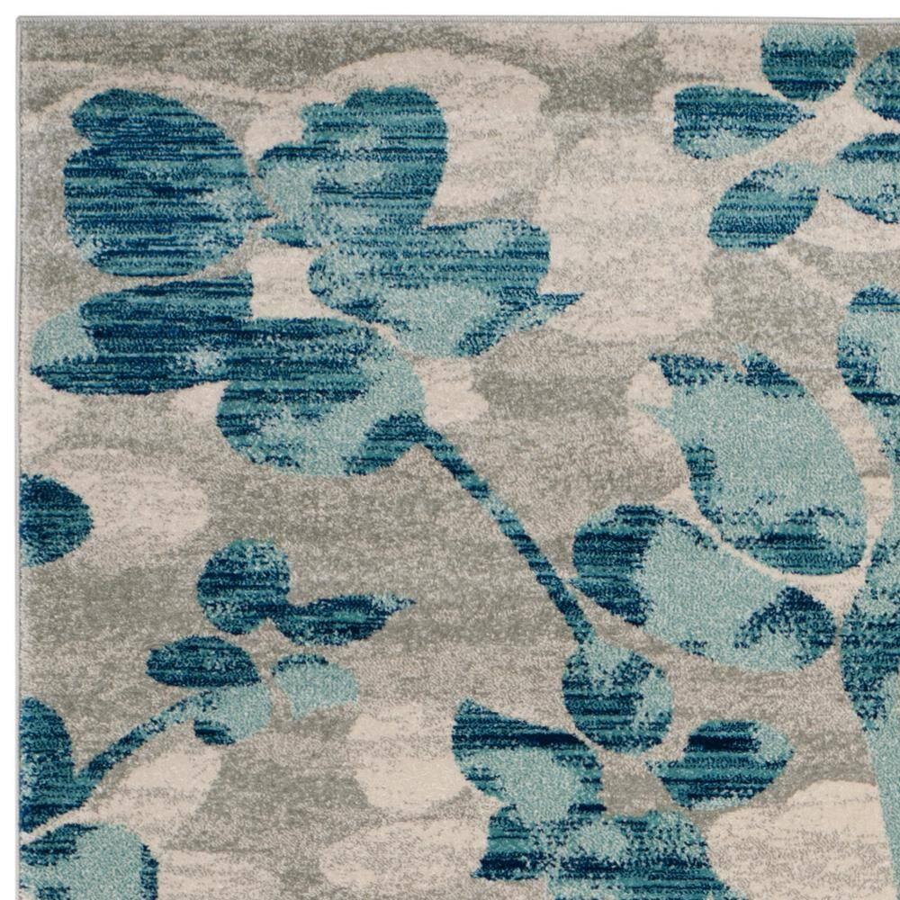 Evoke EVK236 Power Loomed Area Rug - Grey/Light Blue - 8'9"x11'9" - Safavieh.