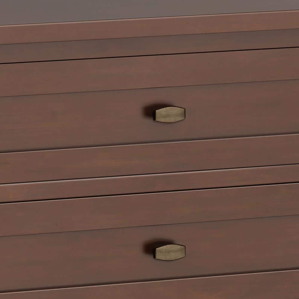 Simpli Home Warm Shaker 24"W Solid Wood Bedside Table with Two Drawers