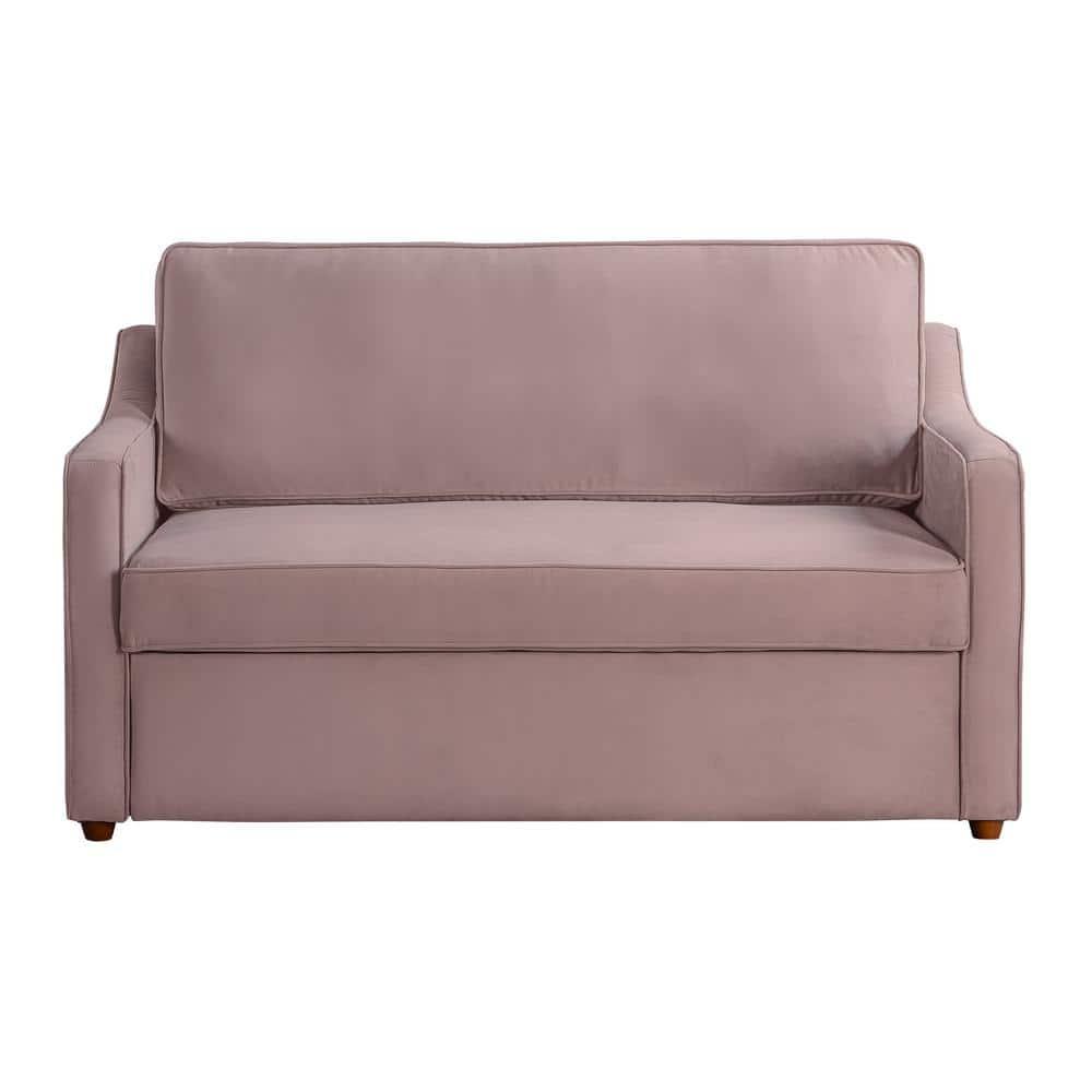 Serta Juliette 62.2'' Full Convertible Sofa w/ Velvet Upholstery