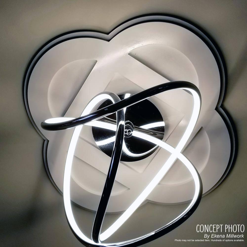 20"W x 13 3/8"H x 6"ID x 7"C x 1"P Diamond Architectural Grade PVC Contemporary Ceiling Medallion