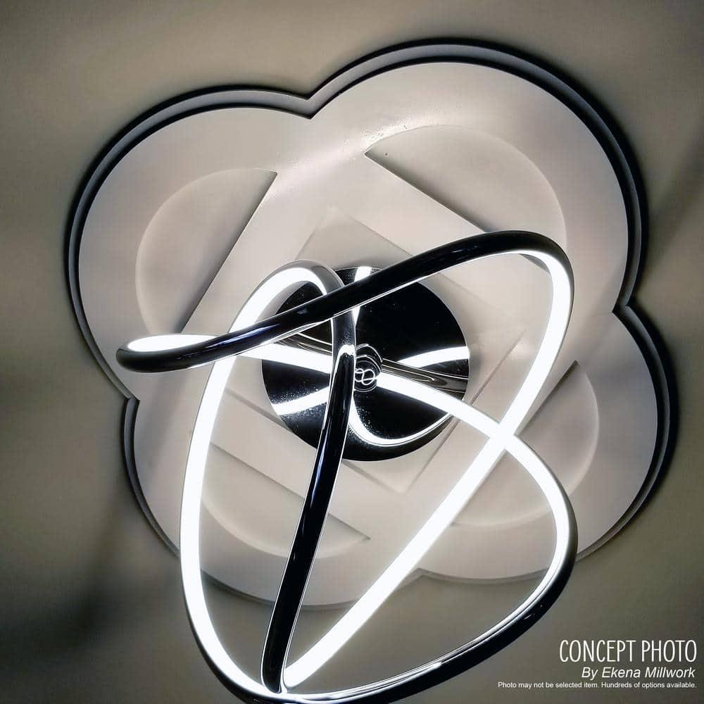 18"OD x 3"ID x 7"C x 1"P Charlotte Architectural Grade PVC Contemporary Ceiling Medallion