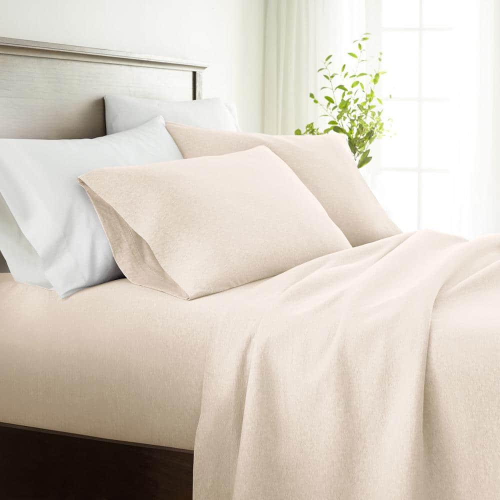 4 Piece 100% Cotton Jersey Knit Sheet Sets
