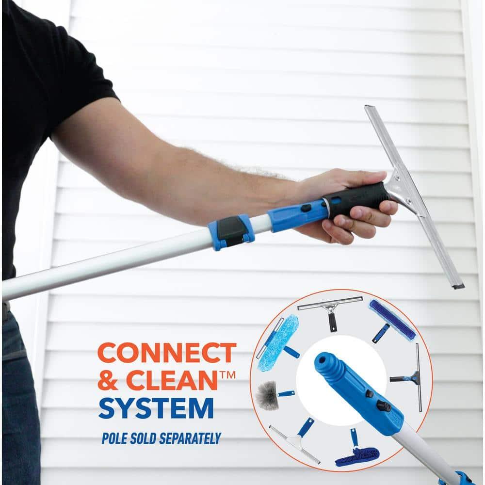 12-inch Stainless Steel and Plastic Window Squeegee with Rubber Blade