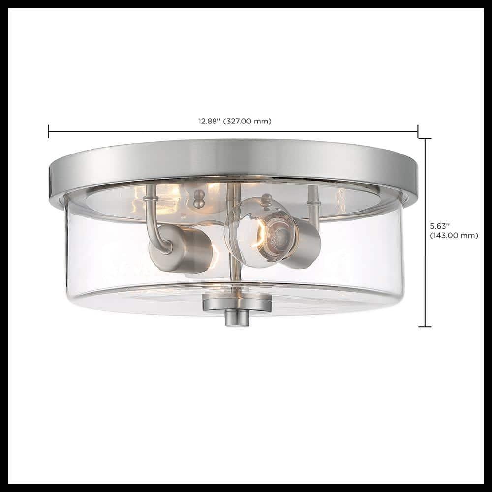 Nuvo Lighting - Sommerset-2 Light Flush Mount in Modern/Contemporary Style-12.88