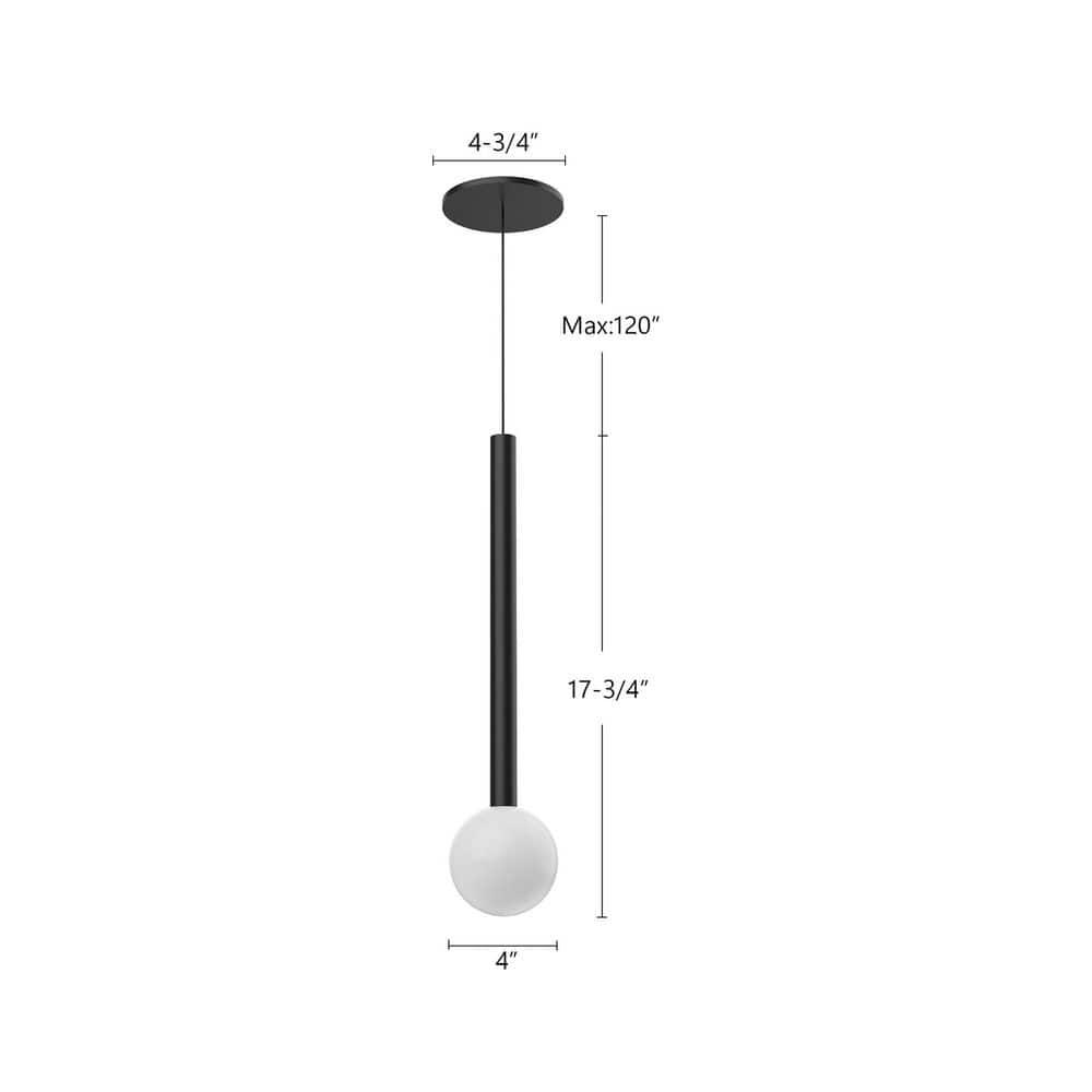 Elixir Single Light Glass Dimmable LED Pendant
