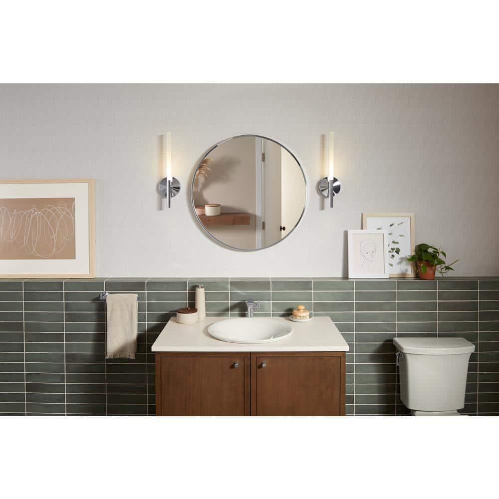 Essential Round Wall Mirror, Bathroom/Vanity Mirror with Frame