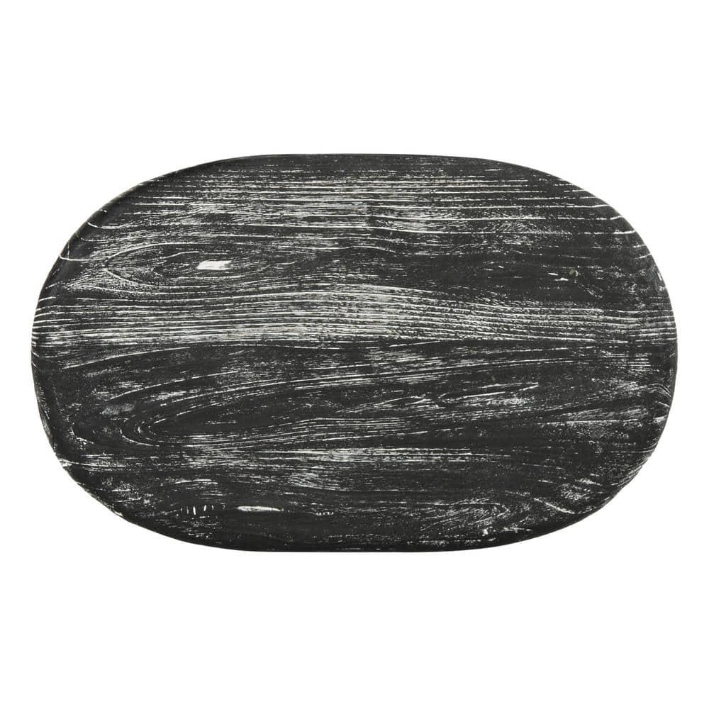 Colton Wood Bar Stool - BST1001 - Black/White Wash/Sungkai Wood - Safavieh