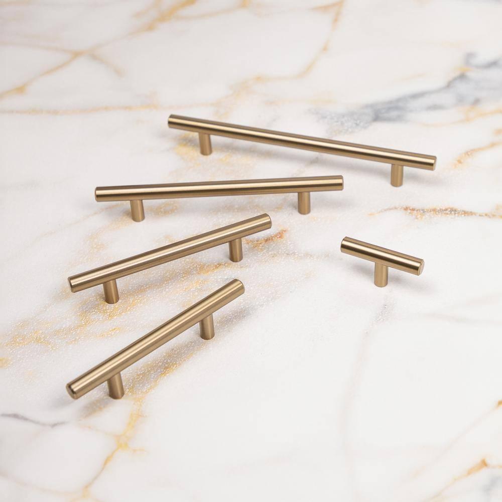 Bar Pull Kitchen Cabinet Handles, Solid Core Drawer Pulls for Cabinet Doors, 6-5/16" (160mm)