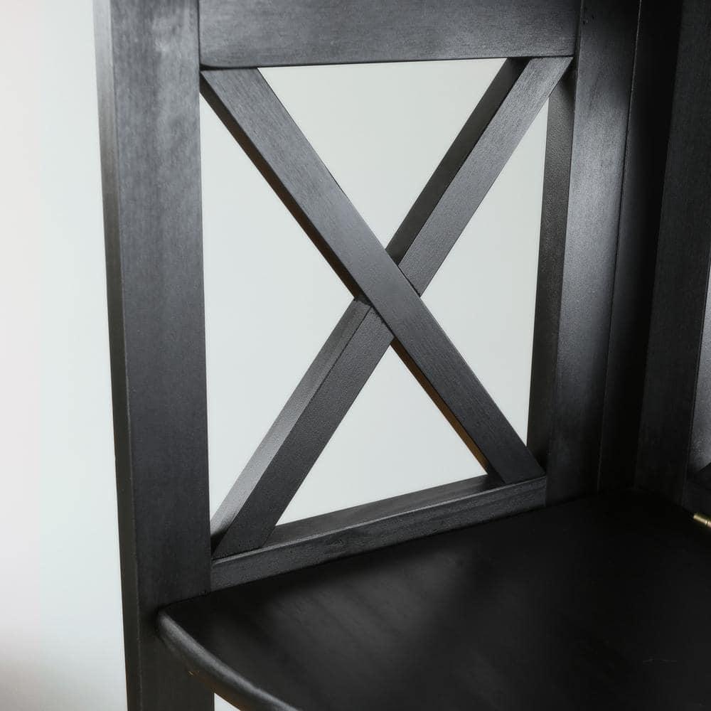 Casual Home Montego 3 Shelf Corner Folding Bookcase with Mantel Top