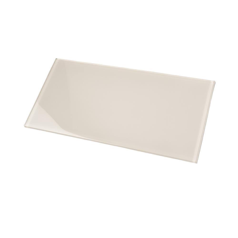 Apollo Tile   15 Pack 8-in x 16-in Abalone Gray Rectangular Subway Glossy Finished Glass Mosaic Wall Tile (13.33 sq ft/case)